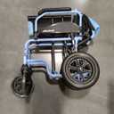 Lightweight Transport Wheelchair for Adults, Versatile Transport Wheel Chair, Supports 300 lbs, Self-Braking, Foldable & Portable, for Seniors, Elderly and Disabled