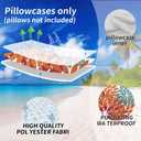 DFXSZ Outdoor Throw Pillow Covers 18x18 Inch Set of 2 Waterproof Spring Summer Geometric Elegant Burnt Orange Outdoor Pillow Covers for Patio Funiture Garden Couch 168D18
