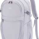 ECOHUB Travel Backpack for Women, 17.3 inch Suspended Laptop Backpack, Fashion Water-Resistant College Computer Bookbag, 28L Personal Item Bag with 12 Pockets for Causal, Work, Grey