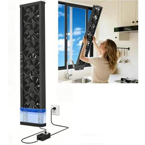 27.6-29.5 Inch Vertical Window Fan For Sliding Windows,No Assembly