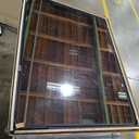 Modern Large Rounded Rectangular Metal Framed Wall Mounted Bathroom Vanity Mirror in Black