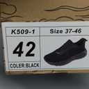 Men's Wide Toe Box Casual Shoes with Arch Support, Size 42