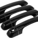 4pcs Exterior Door Handle Cover Car Door Handle Protector for Toyota 4Runner 2010-2019 Car Door Handle Protector without Keypad ABS Black