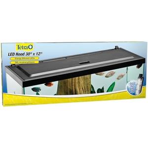 Tetra LED Hood 30 Inches by 12 Inches, Low-Profile Aquarium Hood with Hidden Lighting