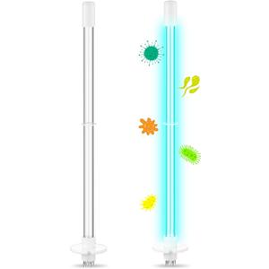 Qualirey 2 Pcs 14" UV Light Replacement Bulb 4 Pin Base 254NM 18W UV Lamp for AC HVAC