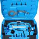 Camshaft Locking Tool Engine Timing Set Compatible with BMW B36 B37 B38 B46 B47 B48 B58 Compatible with BMW Mini F20 F21 F30 F31 F48 F54 F55 F60 G20 G30 with T60 Socket Vanos Solenoid Valve Remover