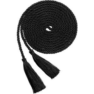 153 Inch Cincture Clergy Rope Monks Religious Rites Celebrating Masses Alba Robes Vestments Ceremonial Decor of Christian Denominations for Priest Deacon Altar Server(Black, Tassel)