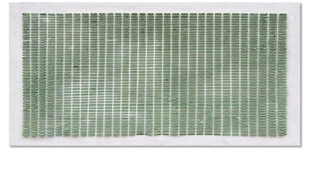 NANKAI Art Hand-Painted White and Green Thick Texture Abstract Art Oil Painting Contemporary Minimalist Style Art Living Room Office Corridor Wall Decoration Oil Painting 24x48 inches NANKAI Art Hand-Painted White and Green Thick Texture Abstract Art Oil Painting Contemporary Minimalist Style Art Living Room Office Corridor Wall Decoration Oil Painting 24x48 inches