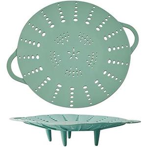 Alimat PluS 1 Pack Large Steamer Basket, Silicone Vegetable Steamer Basket with Handles and Strong Feets Compatible with 6 Qt and 8 Qt Cooking Pots(For Large Pot)