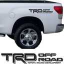 TRD Off Road Vinyl Decal Set of 2 | 18 x 3 | All Black | Weatherproof Sticker for Trucks & SUVs | Includes Squeegee for Easy Installation
