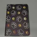 9" Tablet Cover,  Anti Slide Premium PU Leather Multi-Angle Viewing Folio Stand Case Cover   - Cute Dog Paw Prints