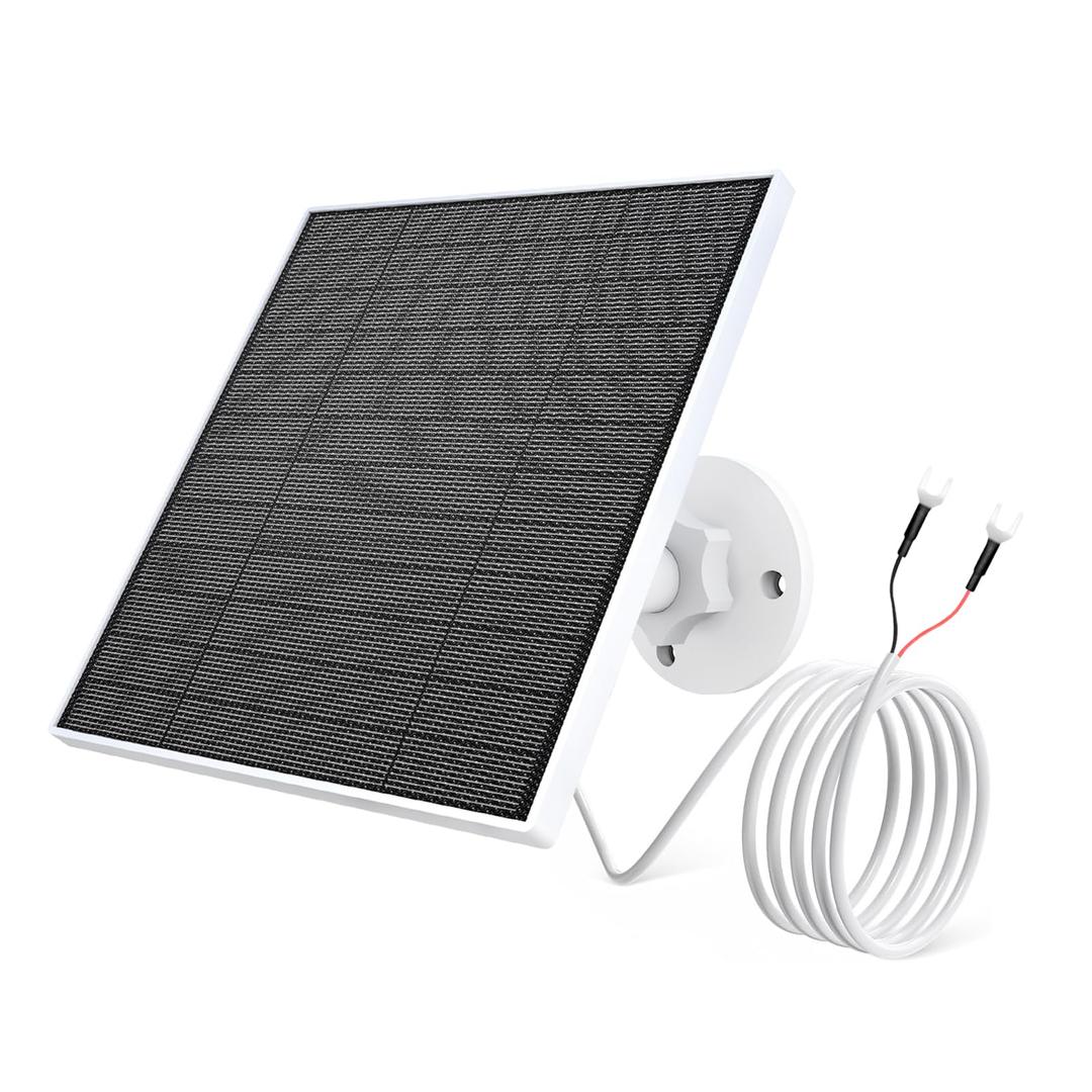 EverExceed 5W Solar Charger for Ring Doorbell, Solar Panel for Ring Video Doorbell 2, Video Doorbell 3/3+, Video Doorbell 4 with Adjustable Wall Mount, 9.8ft Cable