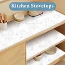 Shelf Liners for Kitchen Cabinets 23.6in x 20FT Non Adhesive Drawer Liner, 23.6"W x 236.2"L