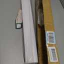 DEZ FURNISHINGS Cordless 1" Light Filtering Pleated Shade, Fabric, 27"W x 64"H, White