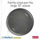 GoodCook AirPerfect Nonstick 16 Pizza Pan  Pizza Tray for Oven, Perforated Round Pizza Pan, Carbon Steel Baking Pan, Homemade, Frozen & Leftover Slices (Gray)