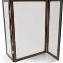 PetFusion Privacy Screen Cat Litter Box Furniture, 48"L x 0.6"W x 36"H, Walnut Brown