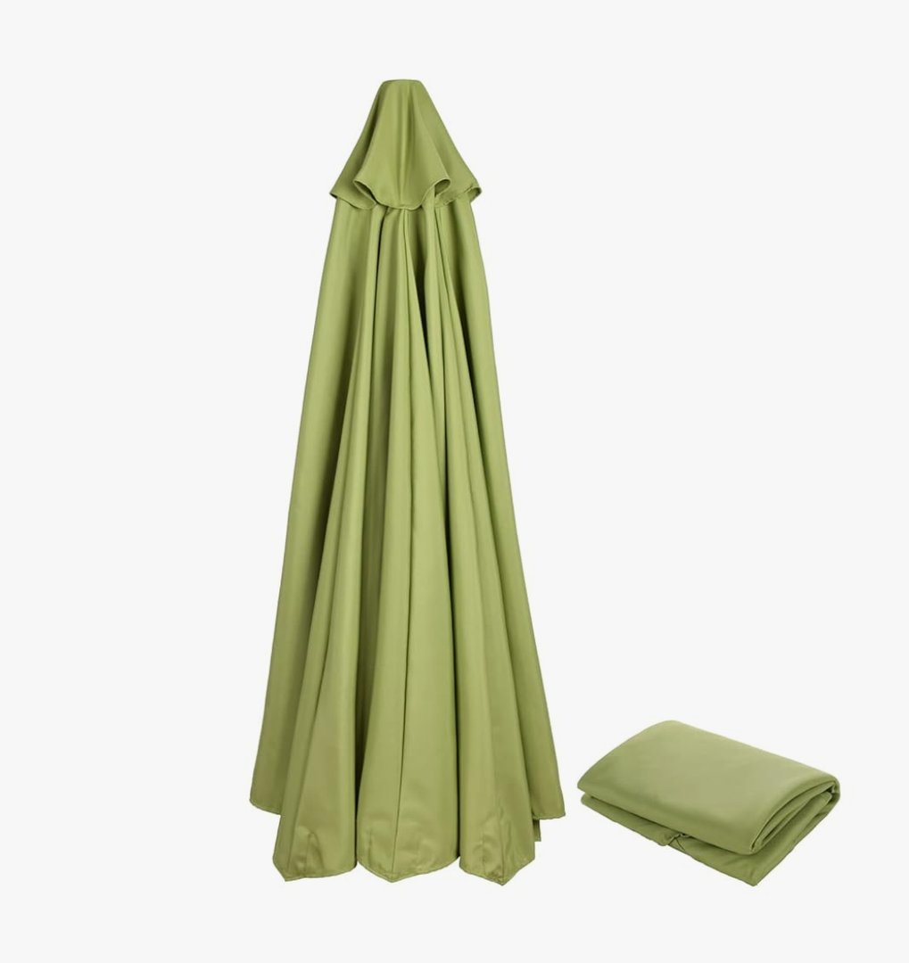 Replacement Umbrella Canopy for 10ft 6 Rib Patio Umbrella Fabric Replacement Outdoor Market Umbrella Top (Canopy Only)(Tan)