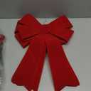 MCEAST 4 Pack Red Christmas Wreath Bows - 18 x 12 Inches Christmas Decoration Bows for Xmas Tree and Party Supplies