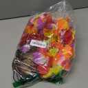 Natural Coconut Bra with Cord, Coconut Shell Bikini Top with Pink Flower Hair Clips, Hawaiian Costume Accessory for Women (One Size)