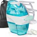 Navage® Nasal Irrigation System Deluxe Bundle, Nose Cleaner for Congestion Relief w/ 30 SaltPods, Storage Caddy, Black Travel Bag & Batteries ($137 Value). Sinus Rinse for Clinically Proven Benefits