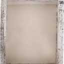 LUOZZY Vintage White Wooden Shadow Box Display Case for Dried Flowers Butterfly Specimens and Keepsakes