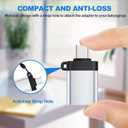 2 x USB C to A Adapter, NexiGo Thunderbolt 3 to USB 3.0 Adapter for MacBook Pro 2021/2020/2019/2018, MacBook Air 2020, iPad Pro 2020, Dell XPS, Samsung Galaxy Note, and More Type C Devices (5Gbps, Silver)