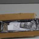 Under Desk Cable Management Tray, 15.7'' No Drill Steel Desk Cable Organizers, Wire Management Tray Cable Management Rack (1 Pack-Black)