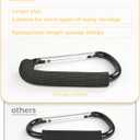Stroller Hooks, 6.3" Large Stroller Clip, 2 Pack Stroller Hooks for Hanging Bags and Shopping, Stroller Accessories for Mommy, Large Carabiner