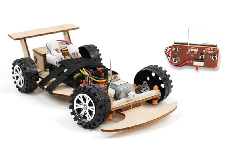 Pica Toys Wireless Remote Control Car Kit F1, Science Project Kit for Kids/Students/Education, STEM Project Model Car Kits to Build, Ideal Choice for Family and School