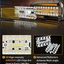 NAOEVO 7 Inch Amber LED Light Bar, 240W 24,000LM Offroad Fog/Driving Light with Spot Flood Combo, LED Pod for Truck Boat UTV ATV, (Amber)