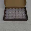 24 Pack Flameless Tea Lights Candles Battery Operated, Crystal Led Tealight Candles,Votive Electric Fake Candles for Valentines Wedding Diwali Christmas Decorations