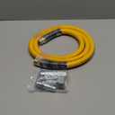 1/2 Inch x 6ft. Hybrid Air Hose with 1/2 in. MNPT Ends and Bend Restrictors, 3PCS 1/2 Air Coupler and Plug Kit, Air Compressor Hose Fittings and Accessories