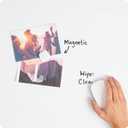 U Brands Magnetic Dry Erase Calendar White Board for Wall, 24" x 18", Dry Erase Board White Board Calendar with Gold Aluminum Frame, Includes a Magnet and a Marker