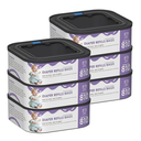 Jumbo Square Refills Disposal Bags Refill Compatible with Diaper Genie Compact, Select and Classic Pails, Hold Up to 810 Newborn-Sized Diapers Per Refill, Pack of 6