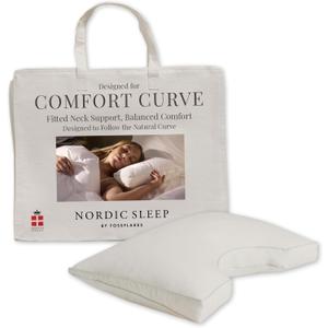 Fossflakes Comfort Curve Neck Pillow 16x24, Soft for Back & Side