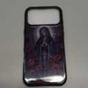 ZHEGAILIAN Case for iPhone 17 Pro Max,Durable Drop Protection Shockproof Silicone + Hard PC 2 in 1 Hybrid Protective Cover with Stylish Pattern Design Prayer Goddess Cross