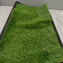 Ottomanson Artificial Grass Puppy Potty Training Pad with Tray, 15" x 30" Reusable Pee Pad for Small Pets and Dogs