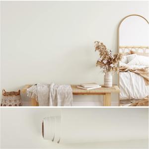 VEELIKE 15.7''x354'' Thick Off White Wallpaper Stick and Peel for Bedroom Walls Matte White Contact Paper Waterproof Self Adhesive Removable Cream Vinyl Wall Paper for Kitchen Cabinets Countertops
