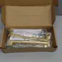 HOME EDIT 5 Pack 6-1/4 Inch Brushed Brass Cabinet Handles Solid Zinc Alloy Pulls for Kitchen Cupboard & Drawer Hardware