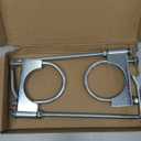 2 Pcs Universal Exhaust Clamp with Hanger, Fits 2-1/2" Exhaust Pipe