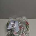 Christmas Garland 6FT 20 LED Bulbs Cypress Pine Garland with Lights Battery Operated with Timer Bells Red Berries Pinecones Green Garlands Decoration for Xmas Holiday Thanksgiving New Year Home Decor