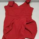 oxiuly Women's Wrap V Neck Bodycon Ruched Cocktail Party Dress Chic Church Wedding Club Pencil Dresses OX345 (Large, Wine)