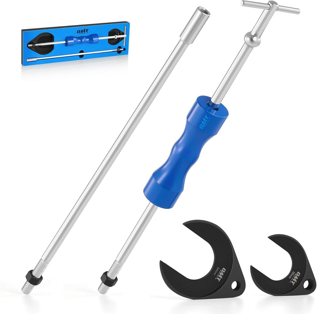 Orion Motor Tech CV Axle Removal Tool, 4 pc. Axle Puller Set with 50 & 64 mm CV Joint Forks Heavy-Duty Slide Hammer, CV Shaft Removal Tool for Ford Taurus Mercury Sable SVT Raptor Lincoln Navigator