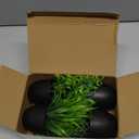 Der Rose Fake Plants 4 Packs Artificial Plants Small Faux Plants Black Bathroom Accessories for Halloween Bathroom Home Kitchen Coffee Table Office Desk Decor Indoor