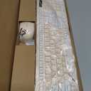 Wireless Keyboard and Mouse Combo, Full-Sized Wireless Keyboard and Adjustable DPI Mouse, 2.4GHz USB Receiver, Keyboard and Mouse for PC, Windows, Desktop, Laptop (Latte Color)