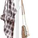 Coat Rack Stand with Natural Marble Base, Metal Coat Rack Freestanding, Modern Coat Racks, Heavy Duty Standing Coat Tree Hanger for Jacket, Bag, Entryway, Office (8 Hooks-Whtie)