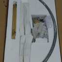 43.3" Black Gold 18-Light Globe Sputnik Chandelier Modern Adjustable Hanging Ceiling Firework Pendant Light Fixture for Entryway Foyer Stairway Kitchen Dining Living Room Hallway