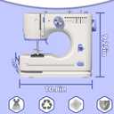 Stoigeld Sewing Machine for Beginners with 20Pcs Fabric & 32Pcs Sewing Threads Kit,Portable Sewing Machine with 12 Built-in Stitches & 2 Speed(High-Low Speeds)-SM-725