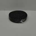 HF by LT Rubber Victorian Garden Stepping Stone, 11-3/4 inches, Black, Set of 3