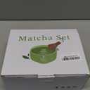 10 Pcs Matcha Whisk Set, Matcha Making Kit, Bowl with Spout, Stainless Steel Sifter, Ceramic Holder, Bamboo Spoon, Measuring Spoon and Cup, Japanese Tea Tools for Tea Ceremony Gift